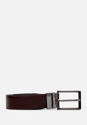 CORREA REVERSIBLE DE CUERO LISO